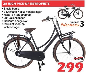 Promoties 28 inch pick-up retrofiets - Huismerk - Itek - Geldig van 26/07/2019 tot 18/08/2019 bij Itek