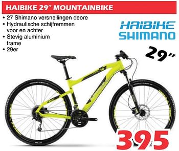 Promoties Haibike 29 mountainbike - Haibike - Geldig van 26/07/2019 tot 18/08/2019 bij Itek