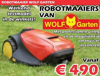 Promoties Wolf garten robotmaaier wolf garte - Wolf Garten - Geldig van 26/07/2019 tot 18/08/2019 bij Itek