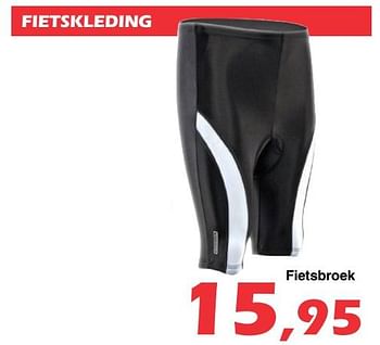 Promotions Fiettskleding fietsbroek - Produit maison - Itek - Valide de 26/07/2019 à 18/08/2019 chez Itek