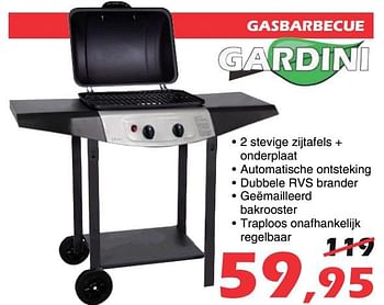 Promoties Gasbarbecue - Gardini - Geldig van 26/07/2019 tot 18/08/2019 bij Itek