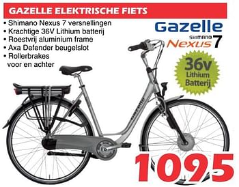 Promoties Gazelle elektrische fiets - Gazelle - Geldig van 26/07/2019 tot 18/08/2019 bij Itek