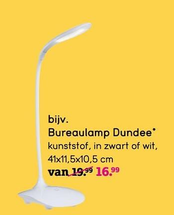 Promoties Bureaulamp dundee - Huismerk - Leen Bakker - Geldig van 01/08/2019 tot 25/08/2019 bij Leen Bakker