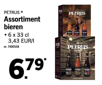 Promotions Assortiment bieren - Petrus - Valide de 12/08/2019 à 17/08/2019 chez Lidl