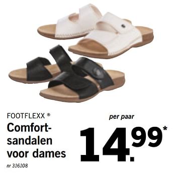 Promoties Comfortsandalen voor dames - Footflexx - Geldig van 12/08/2019 tot 17/08/2019 bij Lidl
