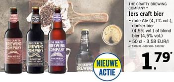 Promoties Iers craft bier - The Crafty Brewing Company - Geldig van 12/08/2019 tot 17/08/2019 bij Lidl