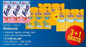 Promoties Melkdrank - Cecemel - Geldig van 12/08/2019 tot 17/08/2019 bij Lidl