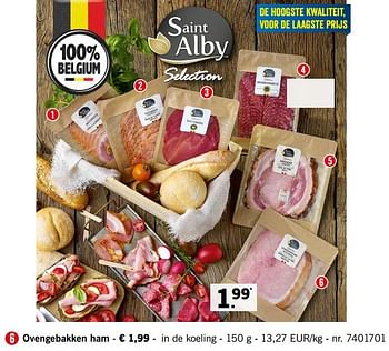 Promoties Ovengebakken ham - Saint Alby - Geldig van 12/08/2019 tot 17/08/2019 bij Lidl