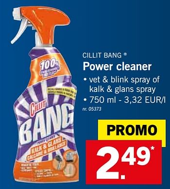 Promoties Power cleaner - Cillit Bang - Geldig van 12/08/2019 tot 17/08/2019 bij Lidl