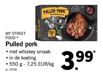 Promoties Pulled pork - My Street Food - Geldig van 12/08/2019 tot 17/08/2019 bij Lidl
