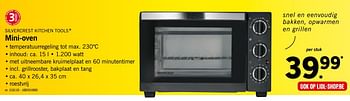 Promoties Silvercrest mini-oven - SilverCrest - Geldig van 12/08/2019 tot 17/08/2019 bij Lidl