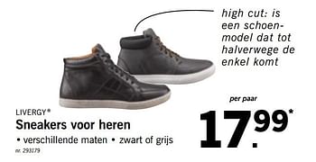 Promoties Sneakers voor heren - Livergy - Geldig van 12/08/2019 tot 17/08/2019 bij Lidl