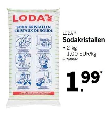 Promoties Sodakristallen - Loda - Geldig van 12/08/2019 tot 17/08/2019 bij Lidl