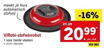 Promoties Virobi-stofwisrobot - Huismerk - Lidl - Geldig van 12/08/2019 tot 17/08/2019 bij Lidl