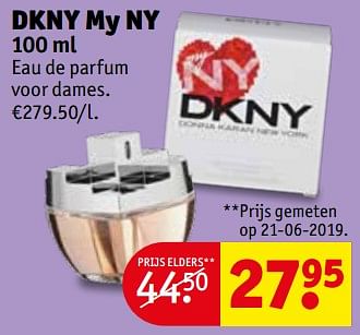 Promoties Dkny my ny - DKNY - Geldig van 06/08/2019 tot 18/08/2019 bij Kruidvat