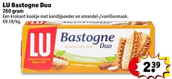 Promoties Lu bastogne duo - Lu - Geldig van 06/08/2019 tot 18/08/2019 bij Kruidvat