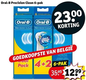 Promoties Oral-b precision clean - Oral-B - Geldig van 06/08/2019 tot 18/08/2019 bij Kruidvat