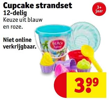 Promoties Cupcake strandset - Huismerk - Kruidvat - Geldig van 06/08/2019 tot 18/08/2019 bij Kruidvat