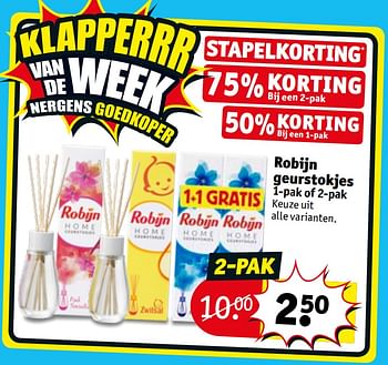 Promoties Robijn geurstokjes - Robijn - Geldig van 06/08/2019 tot 18/08/2019 bij Kruidvat
