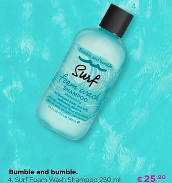 Promoties Bumble and bumble surf foam wash shampoo - Bumble & Bumble - Geldig van 01/08/2019 tot 11/08/2019 bij ICI PARIS XL
