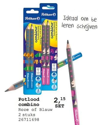 Promotions Pelikan combino potlood leren schrijven - Pelikan - Valide de 13/08/2019 à 10/09/2019 chez Supra Bazar
