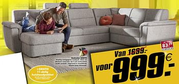 Promoties Hoeksalon benito - Huismerk - Seats and Sofas - Geldig van 12/08/2019 tot 18/08/2019 bij Seats and Sofas