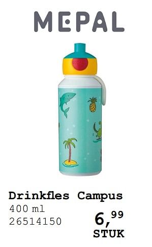 Promoties Drinkfles campus - Mepal - Geldig van 13/08/2019 tot 10/09/2019 bij Supra Bazar