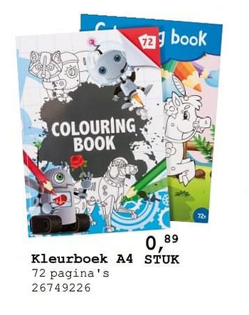 Promoties Kleurboek a4 - Huismerk - Supra Bazar - Geldig van 13/08/2019 tot 10/09/2019 bij Supra Bazar