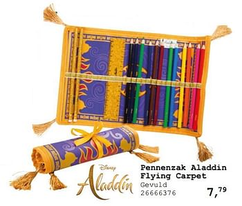Promoties Pennenzak aladdin flying carpet - Aladdin - Geldig van 13/08/2019 tot 10/09/2019 bij Supra Bazar