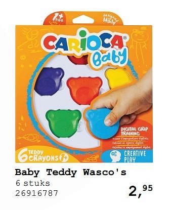 Promotions Baby teddy wasco`s - Carioca - Valide de 13/08/2019 à 10/09/2019 chez Supra Bazar