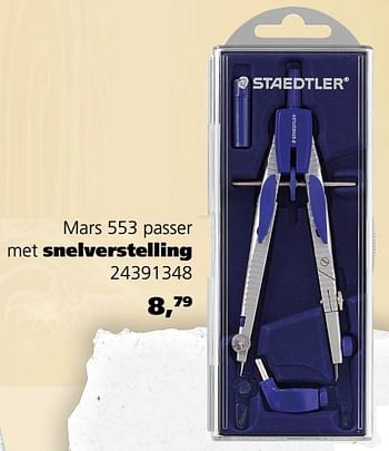 Promoties Mars 553 passer - Staedtler - Geldig van 13/08/2019 tot 10/09/2019 bij Supra Bazar