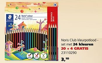 Promoties Noris club kleurpotlood - Staedtler - Geldig van 13/08/2019 tot 10/09/2019 bij Supra Bazar