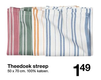 Promoties Theedoek streep - Huismerk - Zeeman  - Geldig van 03/08/2019 tot 09/08/2019 bij Zeeman