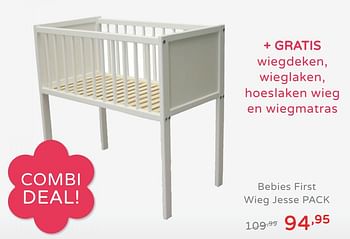 Promoties Bebies first wieg jesse pack - bebiesfirst - Geldig van 04/08/2019 tot 10/08/2019 bij Baby & Tiener Megastore