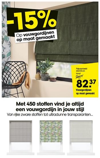 Promoties Vouwgordijnen - Huismerk - Kwantum - Geldig van 12/08/2019 tot 18/08/2019 bij Kwantum