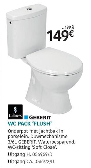 Promoties Wc pack flush - Lafiness - Geldig van 11/07/2019 tot 18/08/2019 bij HandyHome