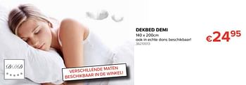 Promoties Dekbed demi - DDD - Geldig van 12/08/2019 tot 09/09/2019 bij Euro Shop