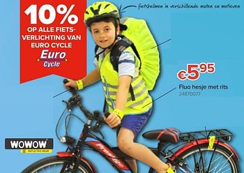 Promoties Fluo hesje met rits - Wowow - Geldig van 12/08/2019 tot 09/09/2019 bij Euro Shop