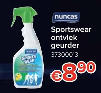 Promoties Nuncas sportswear ontvlek geurder - Nuncas - Geldig van 12/08/2019 tot 09/09/2019 bij Euro Shop
