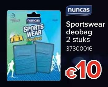 Promoties Sportswear deobag - Nuncas - Geldig van 12/08/2019 tot 09/09/2019 bij Euro Shop