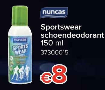 Promoties Sportswear schoendeodorant - Nuncas - Geldig van 12/08/2019 tot 09/09/2019 bij Euro Shop