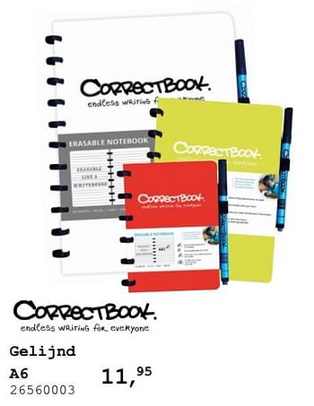 Promoties Correctbook schrift a5 herbruikbaar groen - gelijnd - whiteboard - Correctbook - Geldig van 13/08/2019 tot 10/09/2019 bij Supra Bazar