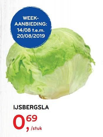 Promoties Ijsbergsla - Huismerk - Alvo - Geldig van 14/08/2019 tot 27/08/2019 bij Alvo