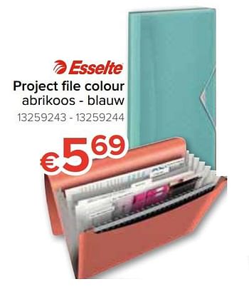 Promoties Projext file colour - Esselte - Geldig van 12/08/2019 tot 09/09/2019 bij Euro Shop