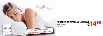 Promotions Protection matelas michelle - DDD - Valide de 12/08/2019 à 09/09/2019 chez Euro Shop