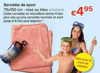Promoties Serviette de sport - Huismerk - Euroshop - Geldig van 12/08/2019 tot 09/09/2019 bij Euro Shop