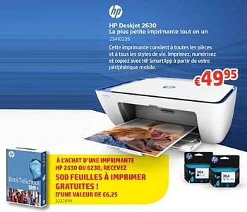 Promotions Hp deskjet 2630 la plus petite imprimante tout en un - HP - Valide de 12/08/2019 à 09/09/2019 chez Euro Shop