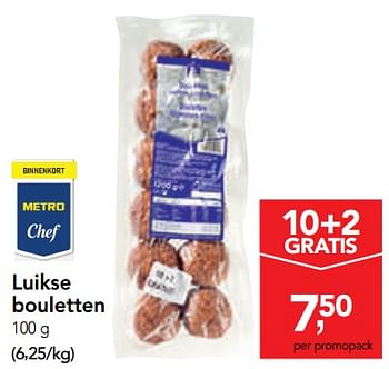Promoties Luikse bouletten - Huismerk - Makro - Geldig van 14/08/2019 tot 27/08/2019 bij Makro