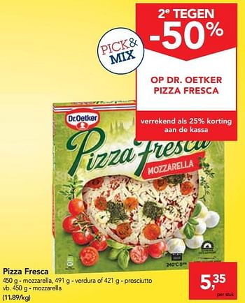 Promoties Pizza fresca - Dr. Oetker - Geldig van 14/08/2019 tot 27/08/2019 bij Makro