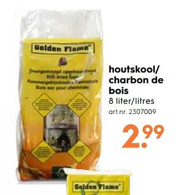 Promoties Houtskool - Golden Flame - Geldig van 31/07/2019 tot 20/08/2019 bij Blokker